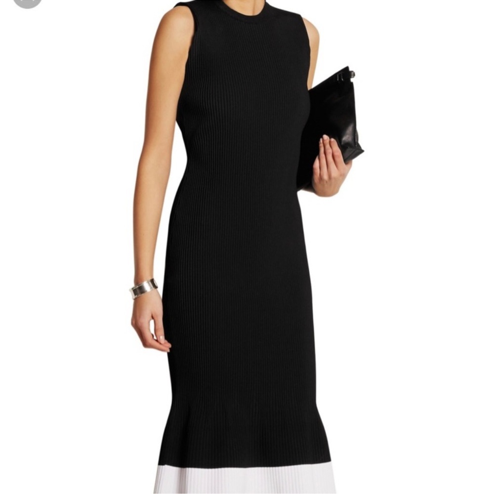 Victoria Beckham fluted stretch knit dress